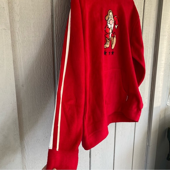 Disney Grumpy hoodie Red White with 1937 on back of hood in size Large - Picture 3 of 8
